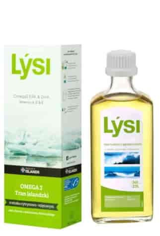 LYSI Tran islandzki o smaku cytrynowo-miętowym 240ml
