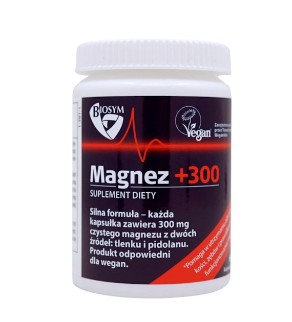Magnez +300 300mg, 60kaps. BIOSYM (MEDI-FLOWERY)