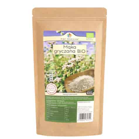 PIĘĆ PRZEMIAN Mąka gryczana pełnoziarnista BIO bezglutenowa 500g