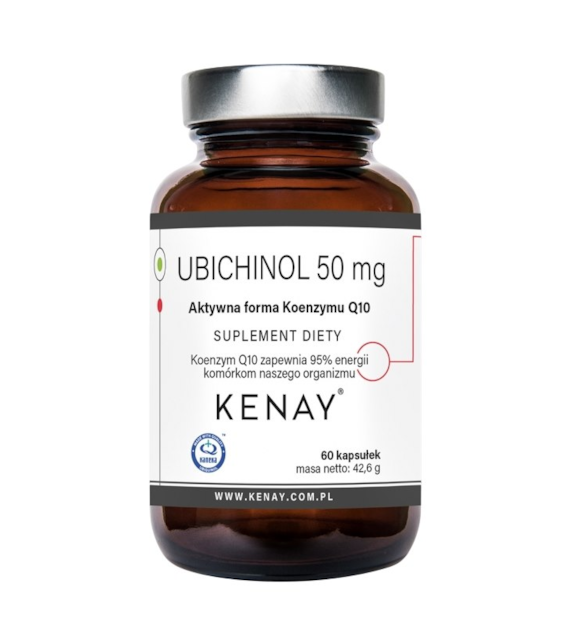 KENAY Ubichinol 50mg, 60kaps. - aktywny Koenzym Q10