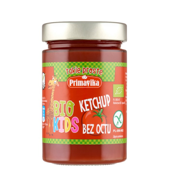 PRIMAVIKA Ketchup dla dzieci bez dodatku octu BIO 315g