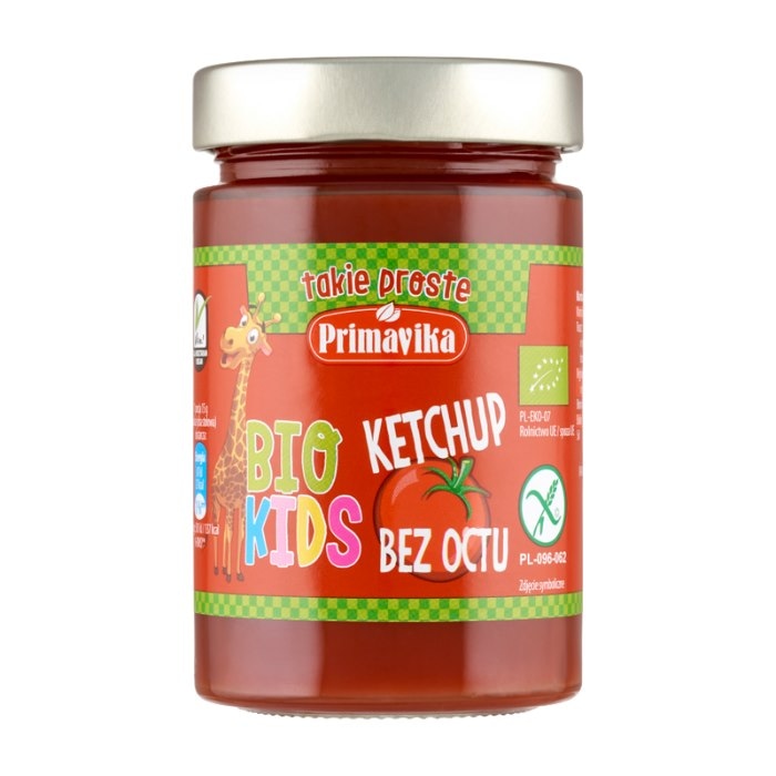 PRIMAVIKA Ketchup dla dzieci bez dodatku octu BIO 315g