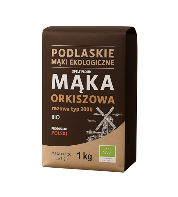 Mąka orkiszowa razowa typ 2000 BIO 1kg BIOLIFE - PODLASKIE EKOLOGICZNE