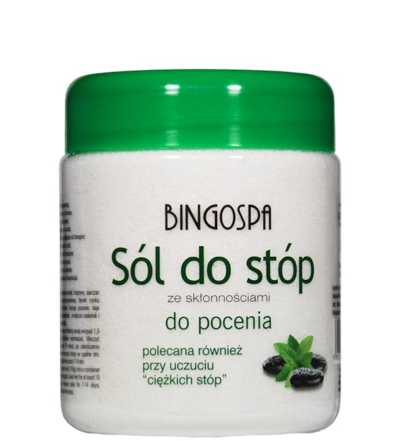 BINGOSPA Sól do stóp przeciw poceniu 550g