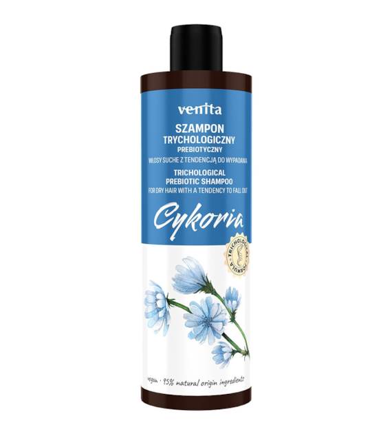 VENITA Trychologiczny szampon Cykoria prebiotyczny do włosów suchych z tendecją do wypadania 300ml