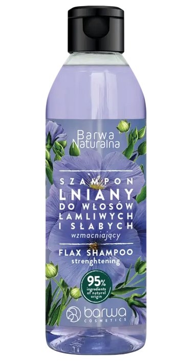 Szampon lniany do włosów łamliwych i słabych 300ml BARWA NATURALNA