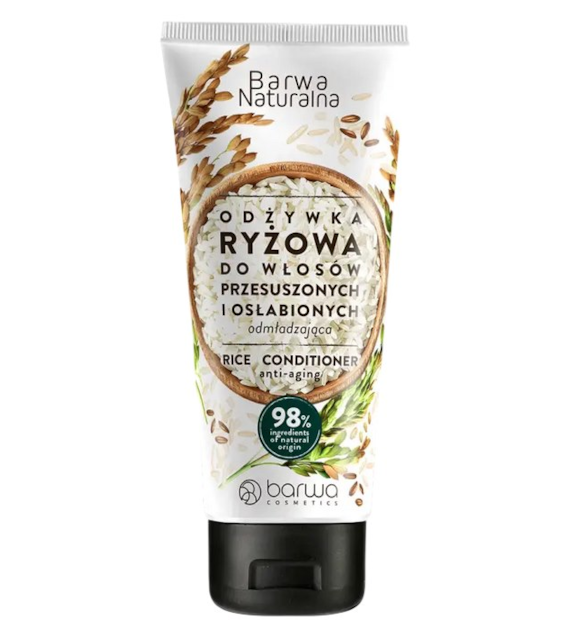 Odżywka ryżowa w tubie do włosów przesuszonych i osłabionych 200ml BARWA NATURALNA