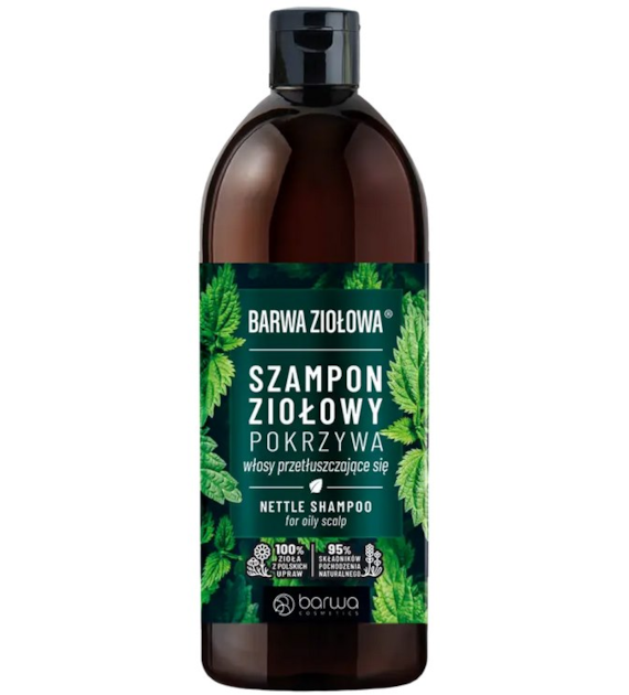 Szampon pokrzywa do włosów przetłuszczających się 480ml BARWA ZIOŁOWA