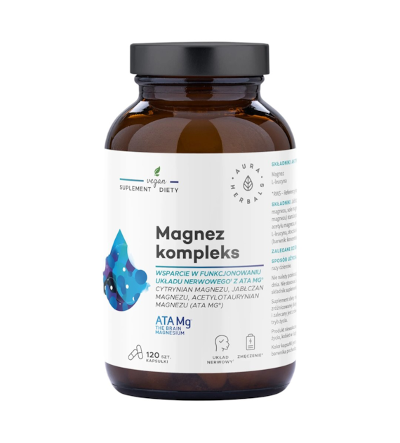 AURA HERBALS Magnez kompleks ATA 120 kaps.