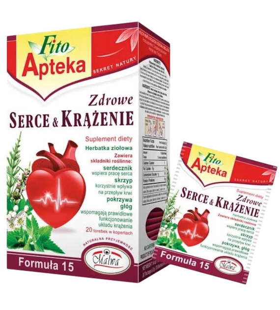 F15 Zdrowe Serce & krążenie herbatka 20*2g MALWA