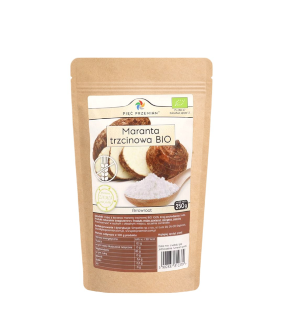 PIĘĆ PRZEMIAN Maranta trzcinowa - Arrowroot BIO 250g