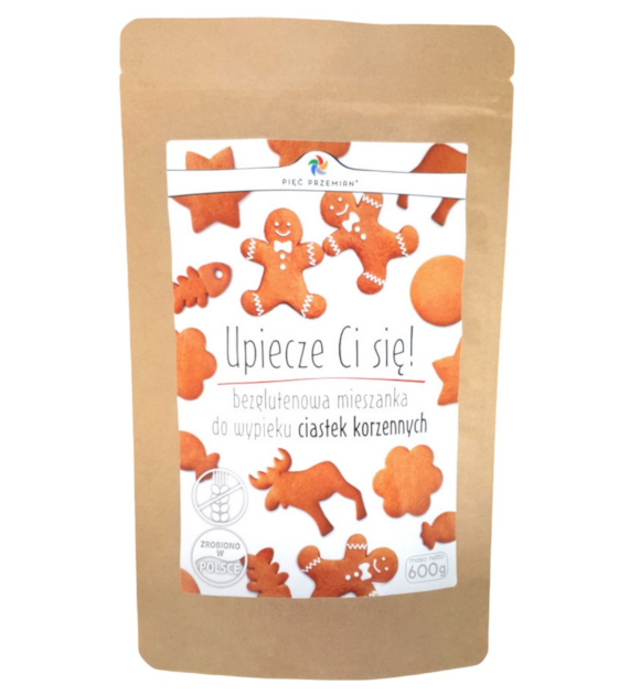 PIĘĆ PRZEMIAN Mieszanka na ciastka korzenne bezglutenowa 600g