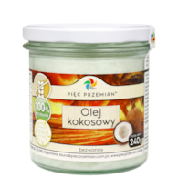 PIĘĆ PRZEMIAN Olej kokosowy bezwonny 240g