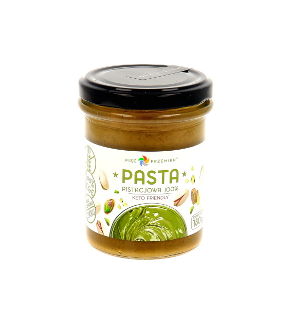 PIĘĆ PRZEMIAN Pasta pistacjowa 100% 180g