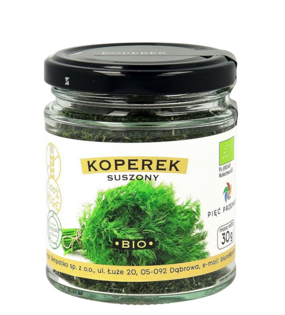 PIĘĆ PRZEMIAN Koperek suszony bezglutenowy BIO 30g