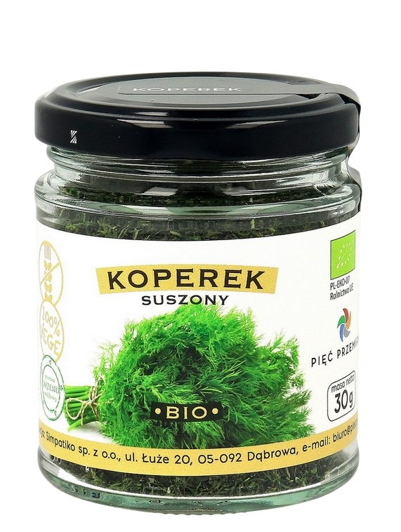 PIĘĆ PRZEMIAN Koperek suszony bezglutenowy BIO 30g