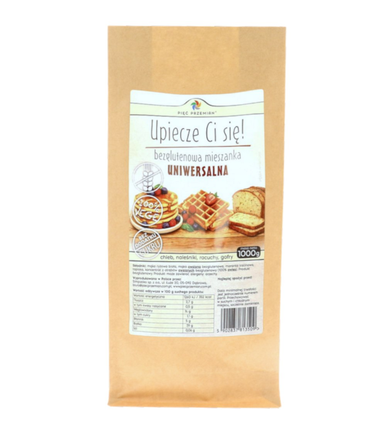 PIĘĆ PRZEMIAN Mieszanka uniwersalna bezglutenowa 1000g