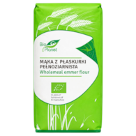 BIO PLANET Mąka z płaskurki pełnoziarnista BIO 500g