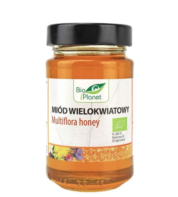 BIO PLANET Miód wielokwiatowy BIO 300g