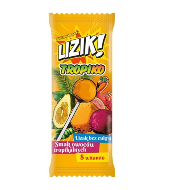 Lizik TROPIKO lizak bez cukru smak owoców tropikalnych 1 szt. STARPHARMA