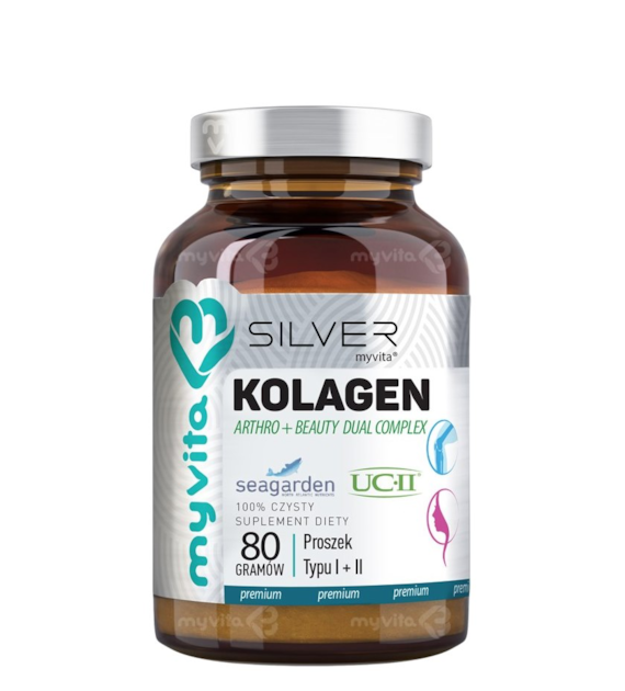 SILVER Kolagen Arthro + Beauty proszek typ  I + II 80g MyVita