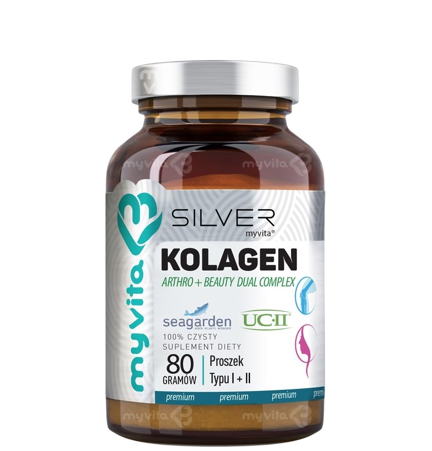 SILVER Kolagen Arthro + Beauty proszek typ  I + II 80g MyVita