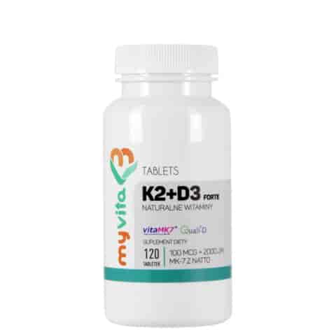 MyVita Witamina K2 100mcg + D3 4000 IU, 120tabl.