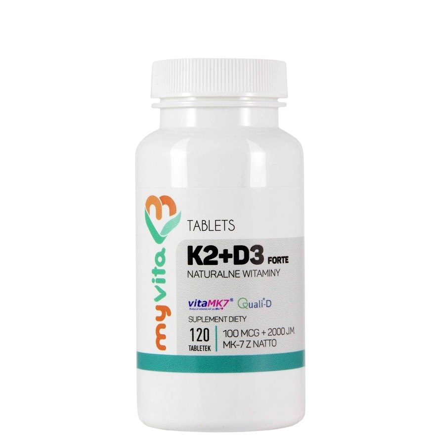 MyVita Witamina K2 100mcg + D3 4000 IU, 120tabl.