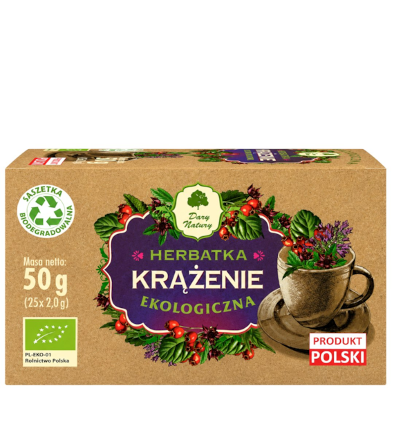 Herbatka Krążenie fix BIO 25*2g DARY NATURY