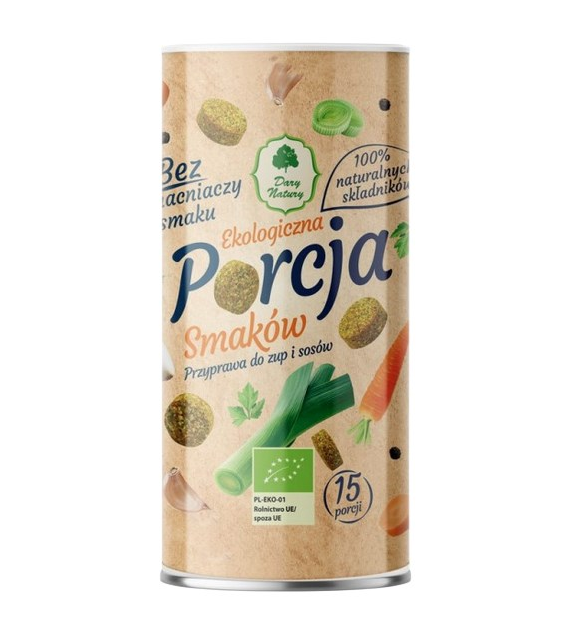 Porcja smaków przyprawa do zup i sosów BIO 120g (15 porcji) DARY NATURY
