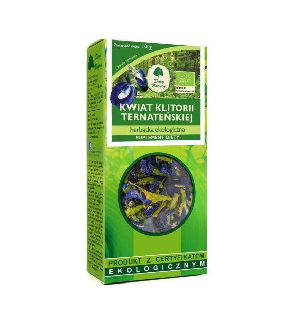Klitoria ternateńska kwiat BIO 10g DARY NATURY