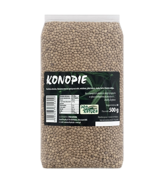 PRO NATURA Konopie nasiona całe 500g