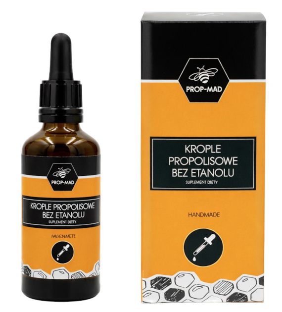 PROP-MAD Krople propolisowe bez etanolu 50ml