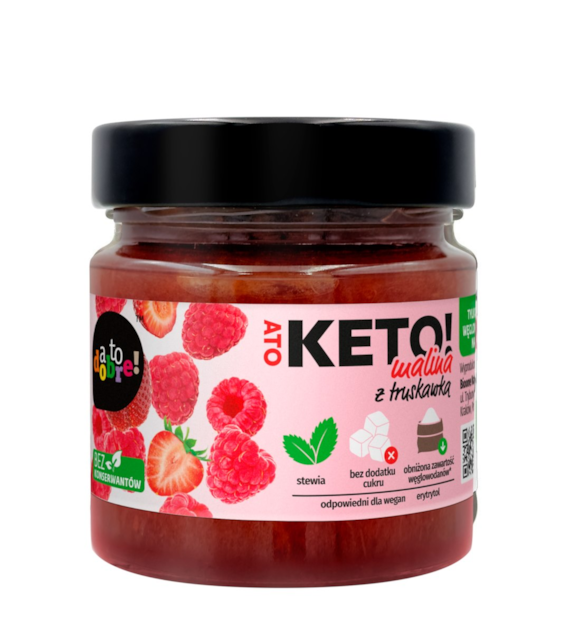 atodobre! KETO Malina z truskawką bez dodatku cukru 200g