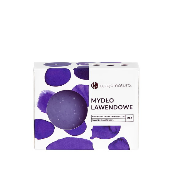 Mydło lawendowe w kostce 100g OPCJA NATURA