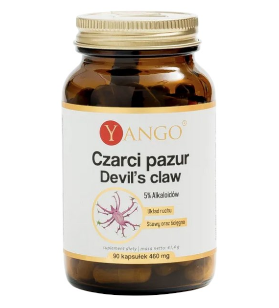 YANGO Czarci pazur Devil's claw - ekstrakt 370mg, 90 kaps.