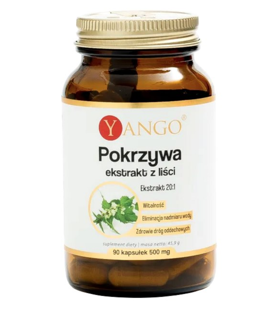 YANGO Pokrzywa - ekstrakt z liści 20:1 410mg, 90 kaps.