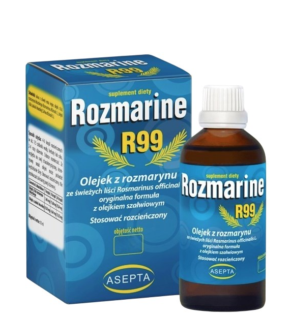 ASEPTA Rozmarine R99 30ml - Olejek z rozmarynu + olejek szałwiowy