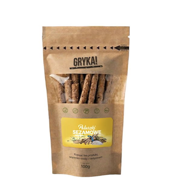GRYKA! Paluszki gryczane sezamowe 100g DALEJ RAZEM