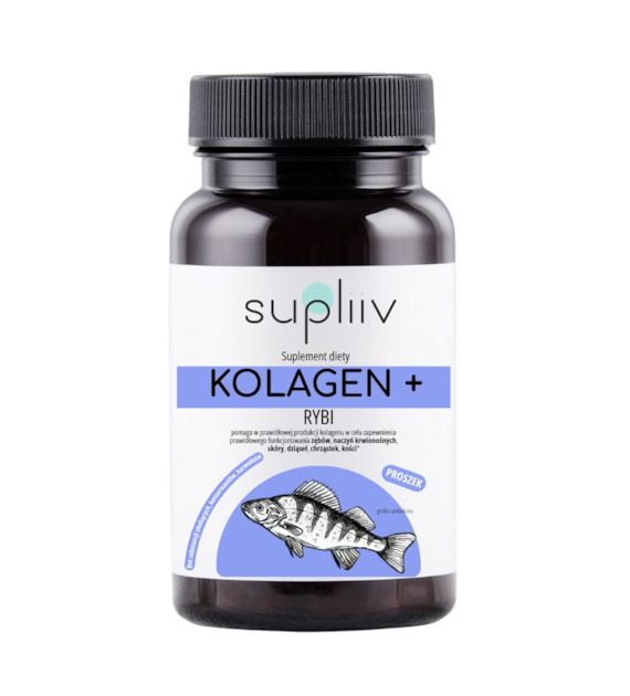 Kolagen rybi + witamina C - proszek 100g SUPLIIV