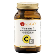 YANGO Witamina C z bioflawonoidami + Cynk organiczny 90 kaps.