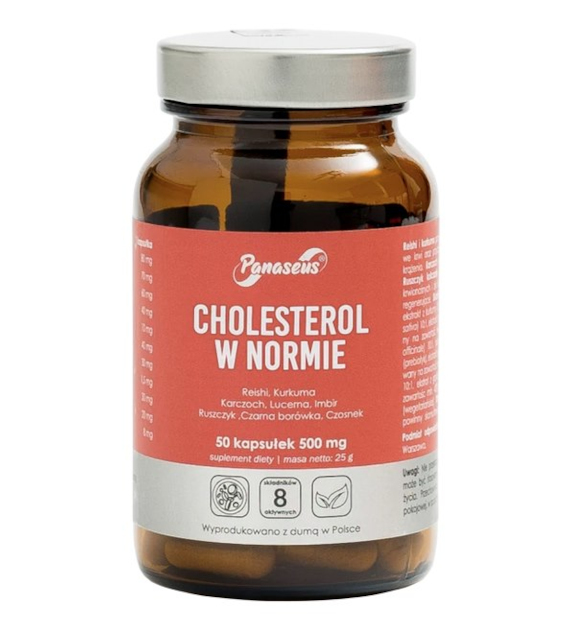 PANASEUS Cholesterol w normie - 50 kaps. YANGO