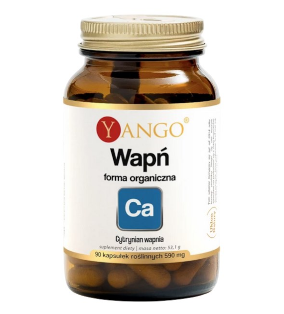 YANGO Wapń (cytrynian wapnia 500mg) 90 kaps.