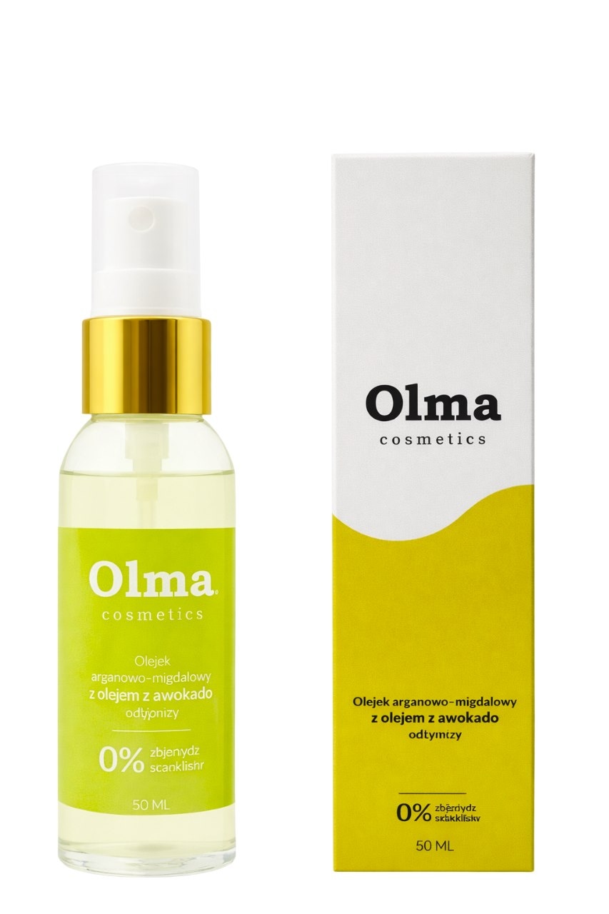 OLMA COSMETICS Olejek arganowo-migdałowy z olejem z awokado odżywczy 50ml