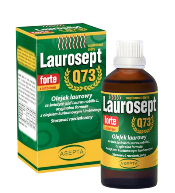 ASEPTA Laurosept FORTE Q73 30ml - Olejek laurowy + olejek z kurkumy i imbiru