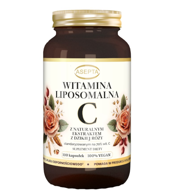 ASEPTA Witamina C liposomalna z dziką różą 100 kaps.