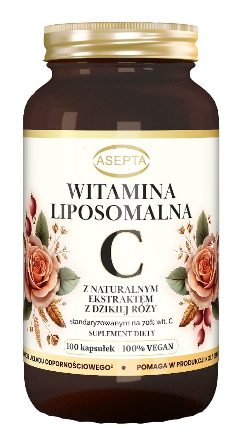 ASEPTA Witamina C liposomalna z dziką różą 100 kaps.