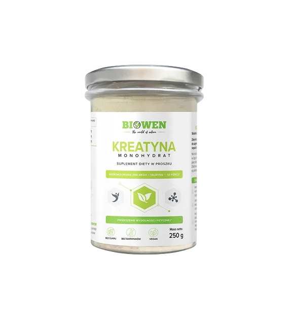BIOWEN Kreatyna monohydrat mikronizowana 200 MESH 250g