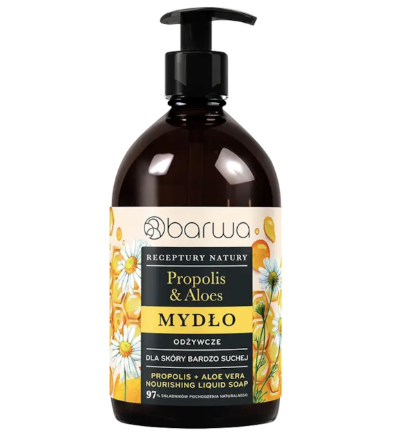 Mydło w płynie propolis & aloes odżywcze 480ml BARWA RECEPTURY NATURY