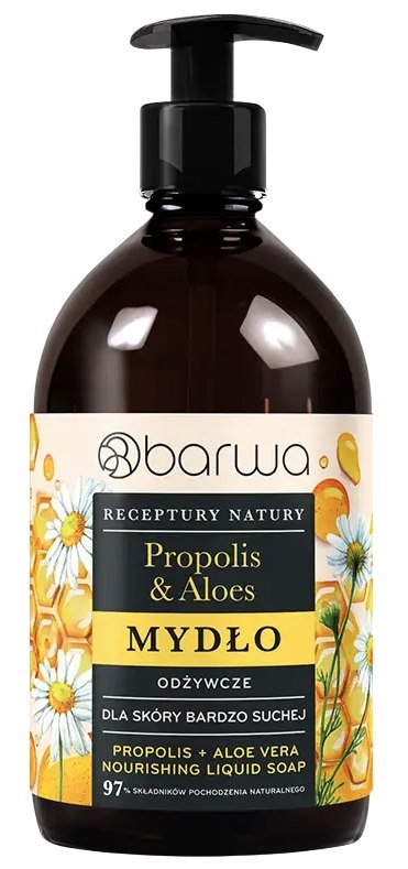 Mydło w płynie propolis i aloes odżywcze 480ml BARWA RECEPTURY NATURY